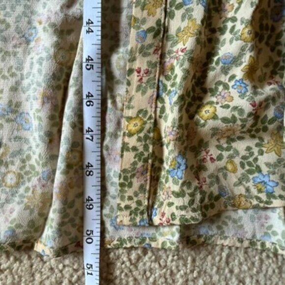 Zara Midi Floral Shirt Dress Small - Picture 6 of 8